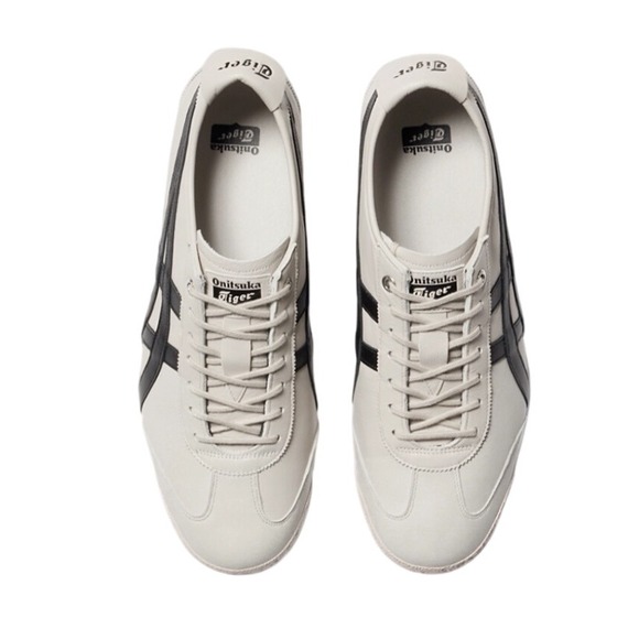 Onitsuka Tiger Mexico 66 Sneakers men's size 10 White Black Leather Low Top NEW - Picture 6 of 13